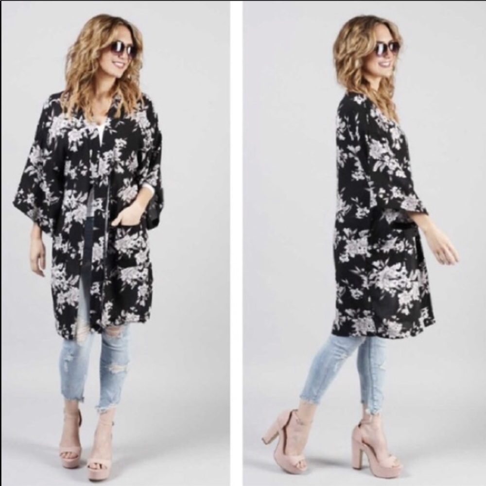 Spiritual Gangster Maya Kimono Floral Open OS